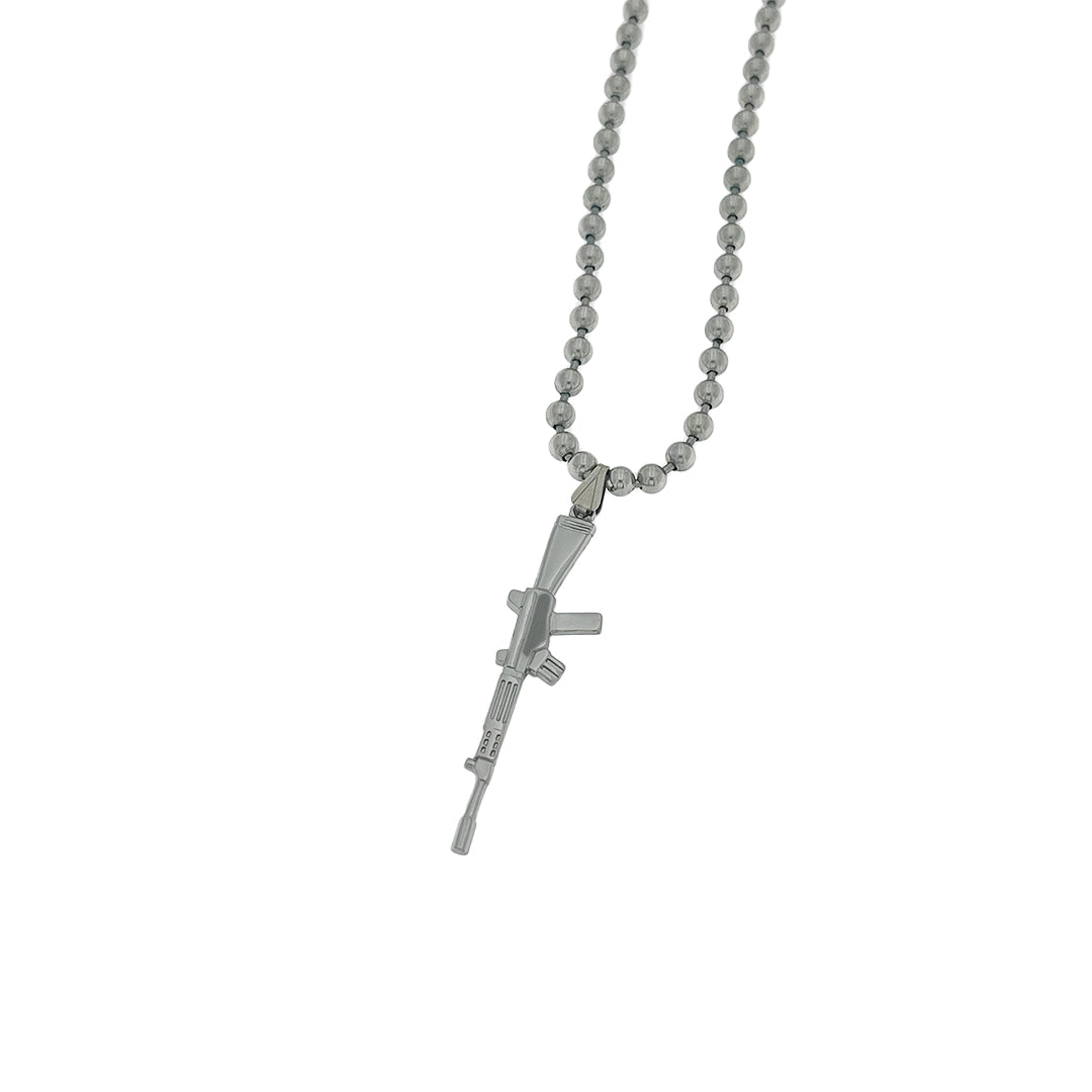 Double Cross Charm Necklace